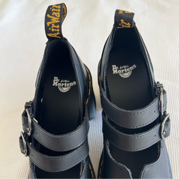 Dr. Martens Eviee Sendal Leather Heeled Shoes - Picture 6 of 16